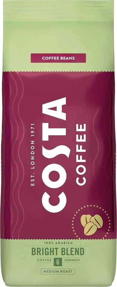 Costa Coffee, Bright Blend, kawa ziarnista, 1kg