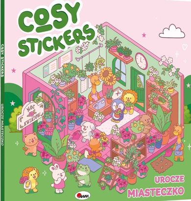Cosy Stickers. Urocze miasteczko wyklejanka antystresowa