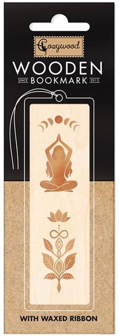 Cozywood, zakładka do książek drewniana, Joga