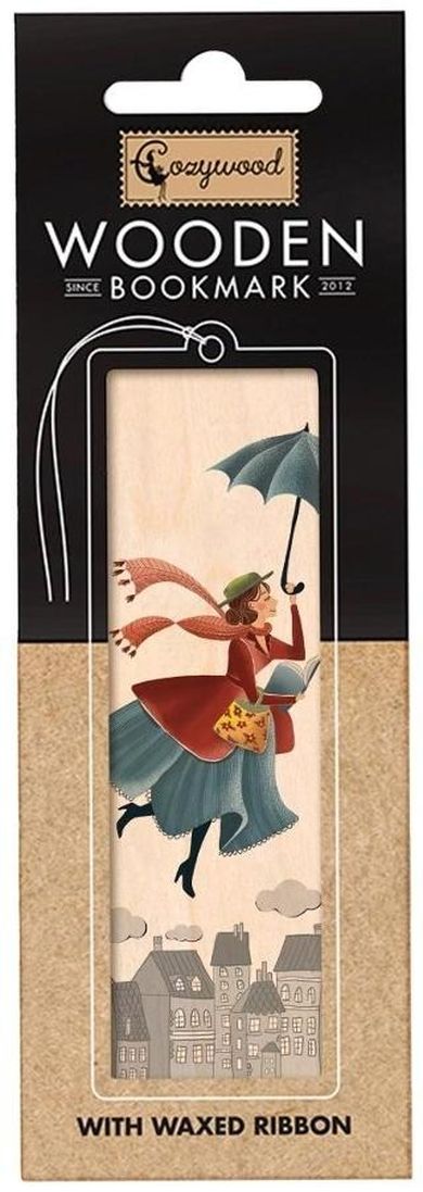 Cozywood, zakładka do książek drewniana, Mary Poppins