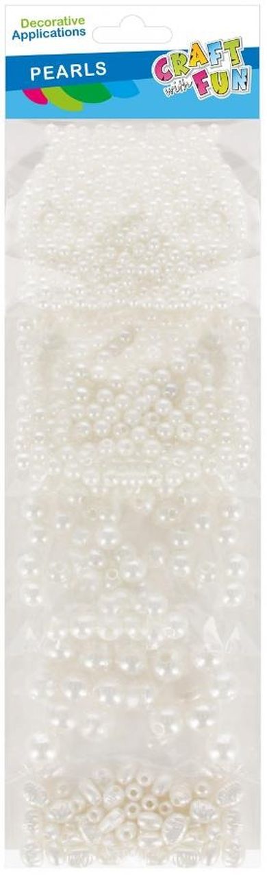 Craft With Fun, ozdoba koraliki perły, 4w1 mix