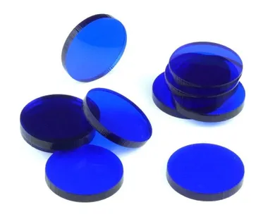 Crafters, znaczniki akrylowe, okrągłe, niebieskie, 22-3 mm, 10 szt.
