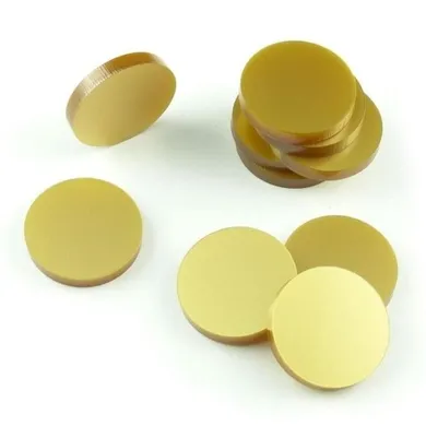 Crafters, znaczniki akrylowe, okrągłe, złote, 22-3 mm, 10 szt.