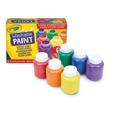 Crayola, farby akwarelowe w tubkach, 6 kolorów