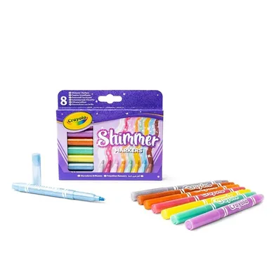 Crayola, flamastry błyszczące, 8 szt.