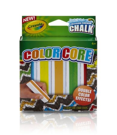 Crayola, kreda chodnikowa, dwukolorowa, 5 szt