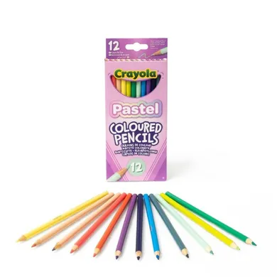 Crayola, kredki ołówkowe, pastelowe, 12 szt.