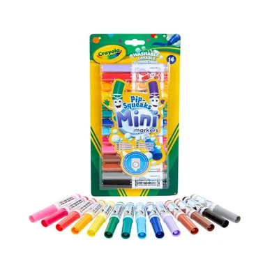 Crayola, mini flamastry stożkowe, zmywalne, 14 szt.