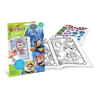 Crayola, Mini Kids, Psi Patrol, Kształty i kolory, kolorowanka z naklejkami