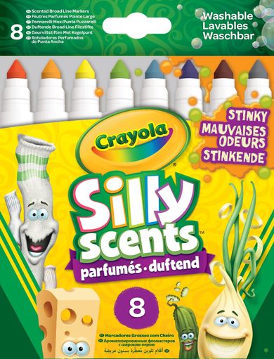 Crayola, Silly Scents, makrery brzydkie zapachy, 8 szt.