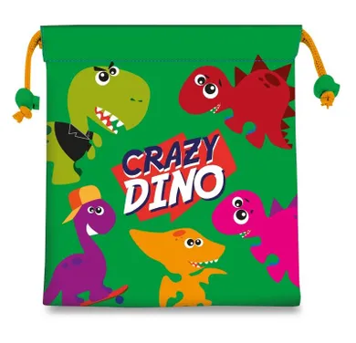 Crazy Dino, worek na żywność, 22 cm