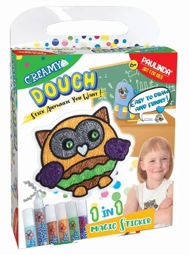 Creamy Dough, Magic Sticker, sowa, zestaw do towrzenia ozdób
