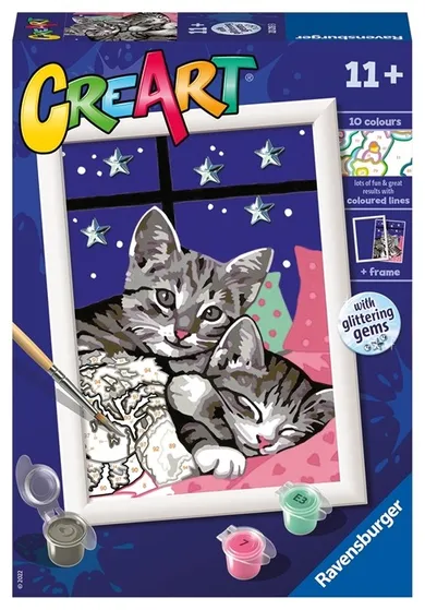 CreArt, Classic, malowanie po numerach dla dzieci, Słodkie kociaki