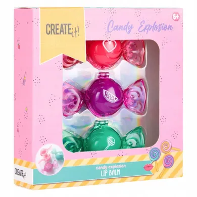 Create It!, Candy, balsam do ust, cukierek, 3 szt.