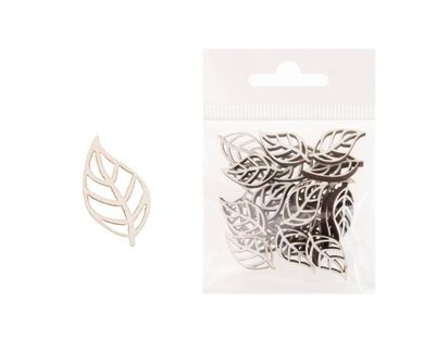 Cresco, dekoracja drewniana, liść, 24 szt.