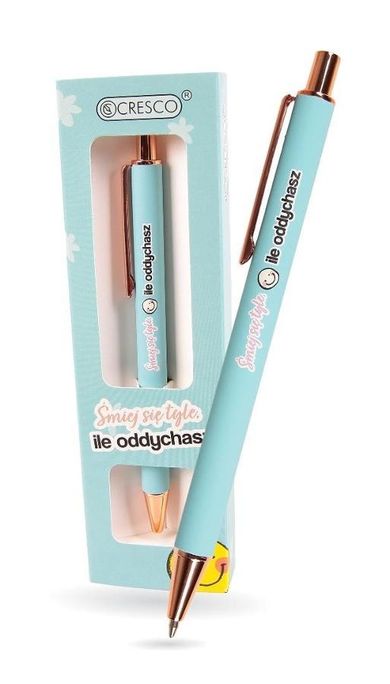 Cresco, długopis automatyczny, Śmiej się tyle, ile oddychasz