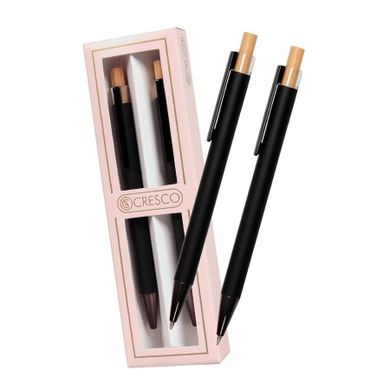 Cresco, Dyplomat, długopis + ołówek w pudełku, czarny