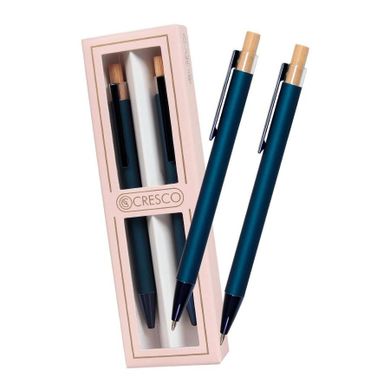 Cresco, Dyplomat, długopis + ołówek w pudełku, niebieski