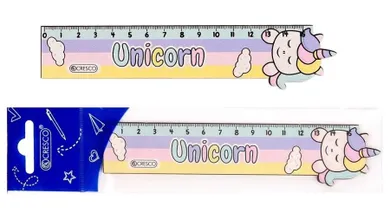 Cresco, linijka drewniana, Jednorożec, 15 cm