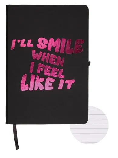 Cresco, notatnik, A5, 96 kartek, linia, I will smile, 1 szt.