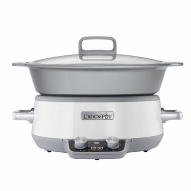 Crock-Pot, Wolnowar CSC027X, biały, 6 l