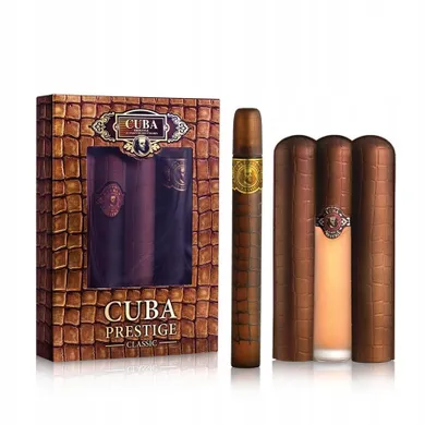 Cuba Original, Cuba Prestige, zestaw: woda toaletowa, spray, 90 ml + 35 ml