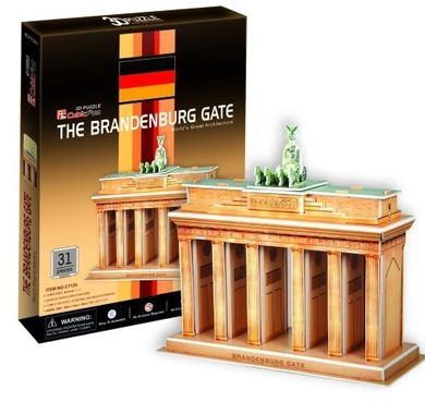 Cubic Fun, Brama Brandenburska, puzzle 3D, 31 elementów