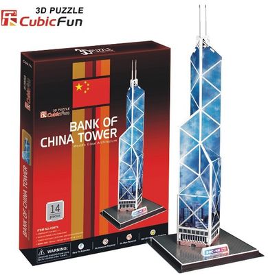 Cubic Fun, Budynek Bank Of China, puzzle 3D