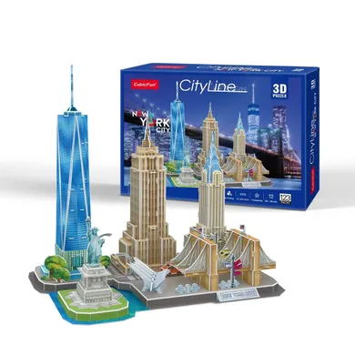 Cubic Fun, City Line New York City, puzzle 3D