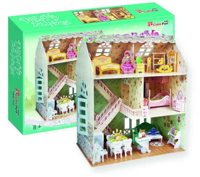 Cubic Fun, Dreamy, Domek dla lalek, puzzle 3D, 160 elementów