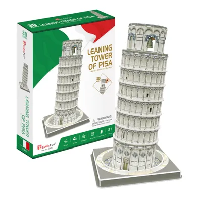 Cubic Fun, Krzywa wieża w Pizie, puzzle 3D, 27 elementów