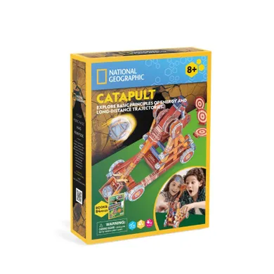 Cubic Fun, National Geographic, Katapulta, puzzle 3D, 84 elementy