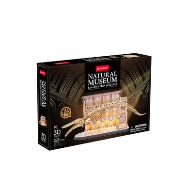 Cubic Fun, Natural Museum, Płetwal Błękitny, puzzle 3D LED, 223 elementy
