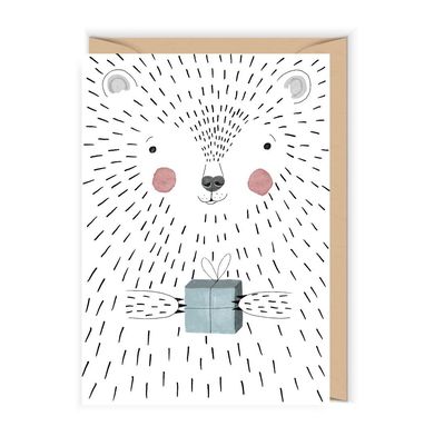 Cudowianki, karnet urodziny Miś polarny