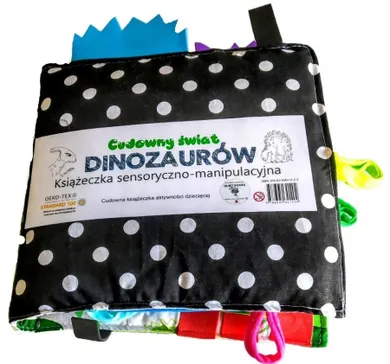 Cudowny świat dinozaurów. Książeczka sensoryczno-manipulacyjna