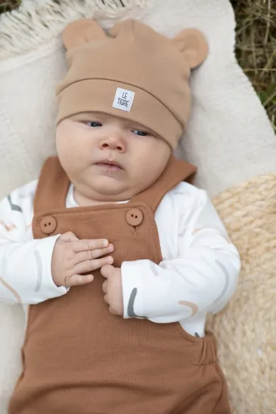 Czapka chłopięca, beżowa, Pinokio