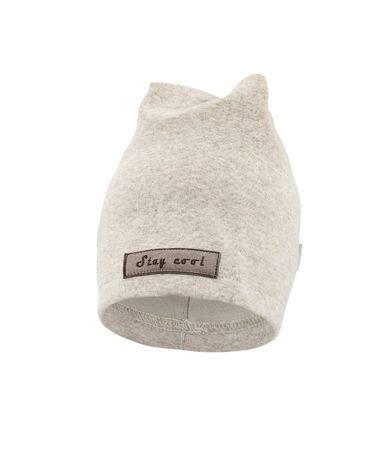 Czapka chłopięca, beżowa, podwójna, Stay cool, Iltom