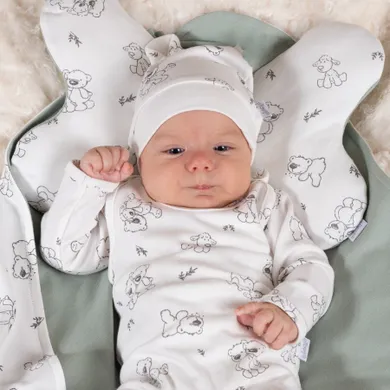 Czapka chłopięca, ecru, Nicol