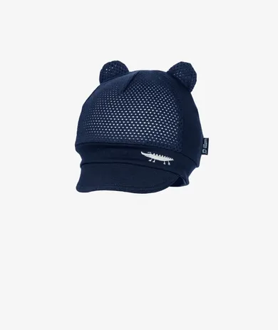 Czapka chłopięca, granatowa, krokodyl, Iltom