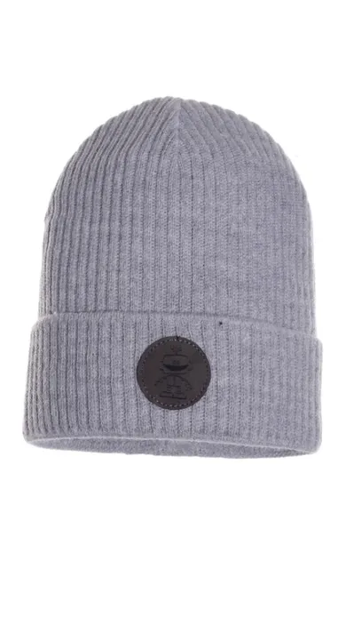 Czapka chłopięca, jasnoszara, Ambra