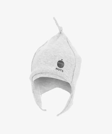 Czapka chłopięca, jasnoszara, Nuts, Iltom