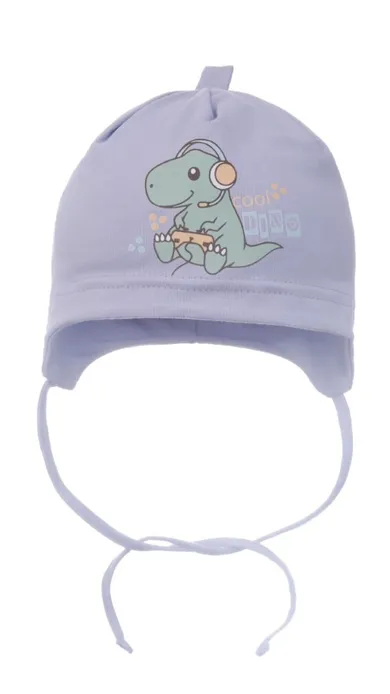 Czapka chłopięca, niebieska, Ambra