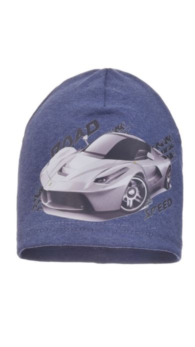 Czapka chłopięca, niebieska, Ambra