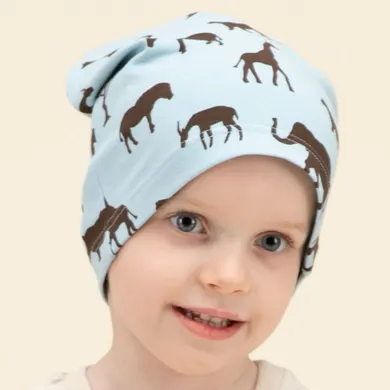 Czapka chłopięca, niebieska, Pinokio