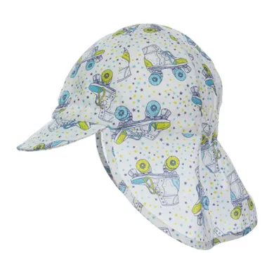 Czapka chłopięca safari, biała, Döll