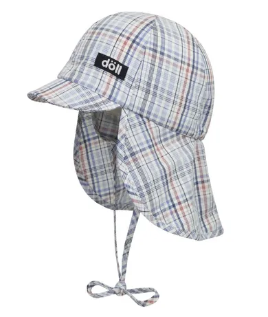 Czapka chłopięca safari, wiązana, ecru, Döll