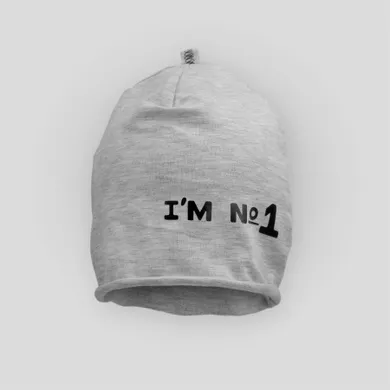 Czapka chłopięca, szara, Iltom