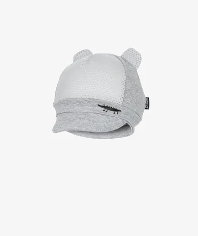 Czapka chłopięca, szara, krokodyl, Iltom