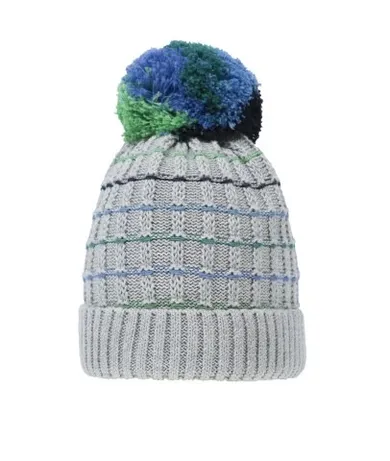 Czapka chłopięca, szara, pompon, Döll