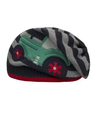 Czapka chłopięca, szaro-granatowa, Döll